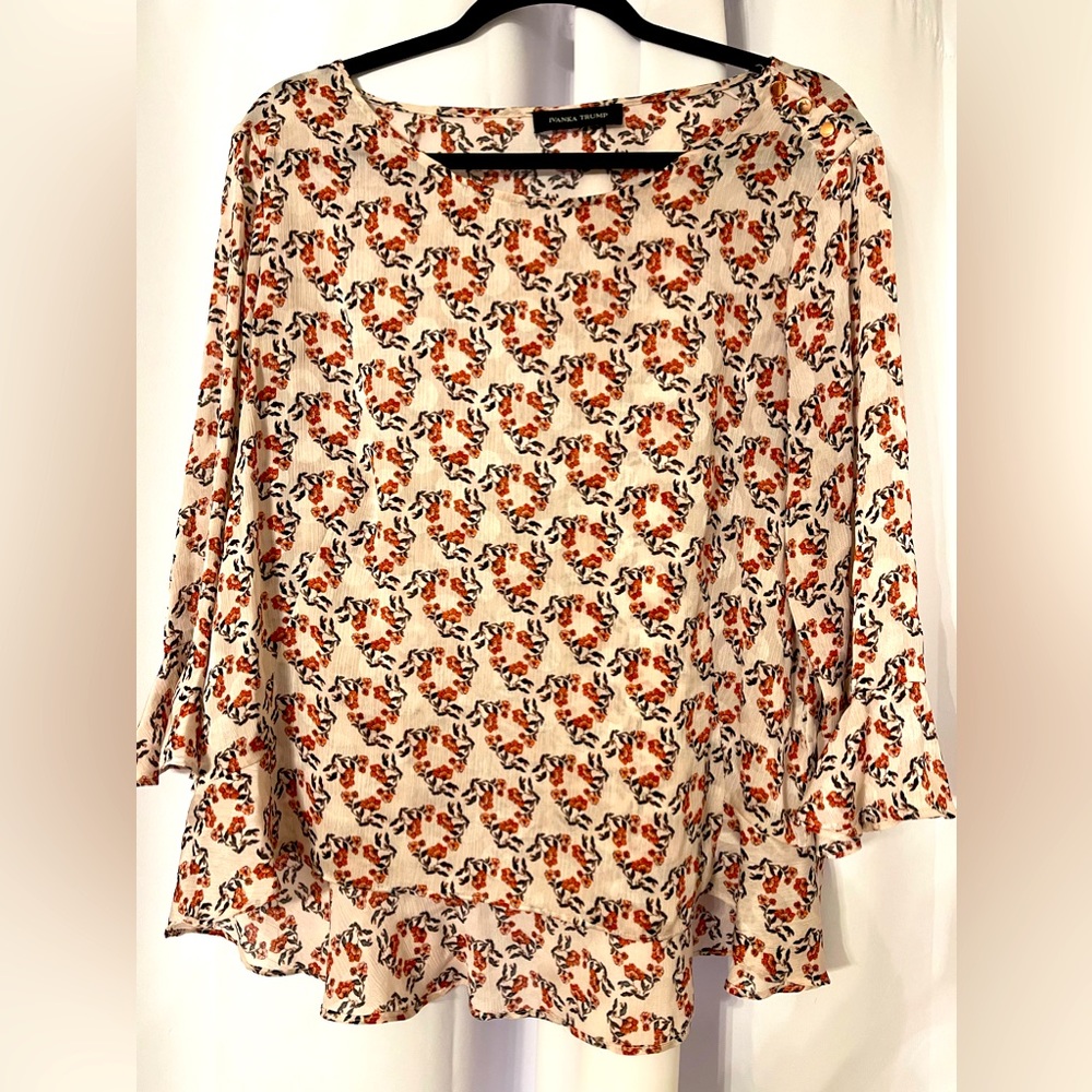Ivanka Trump floral blouse XL, worn but perfect condition